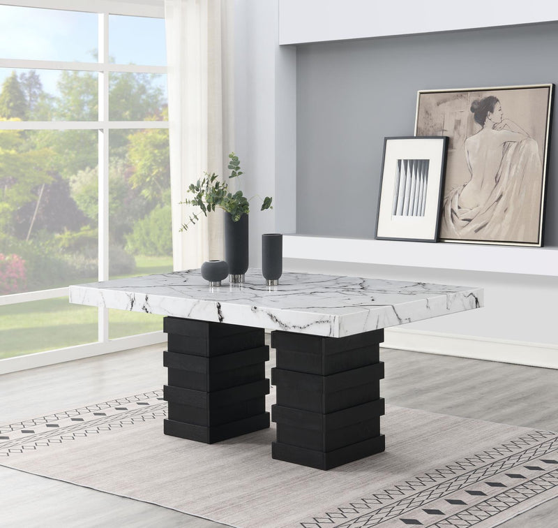 WHITE DINING TABLE
