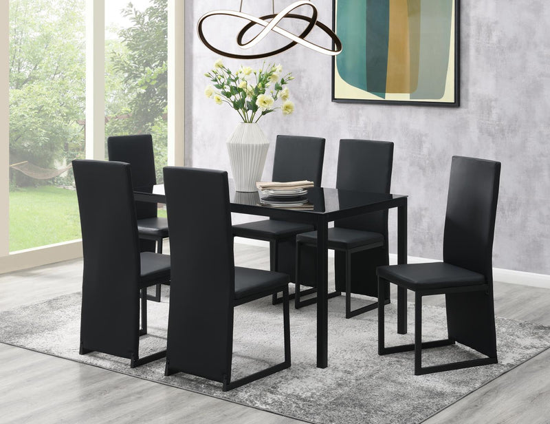 BLACK DINING TABLE
