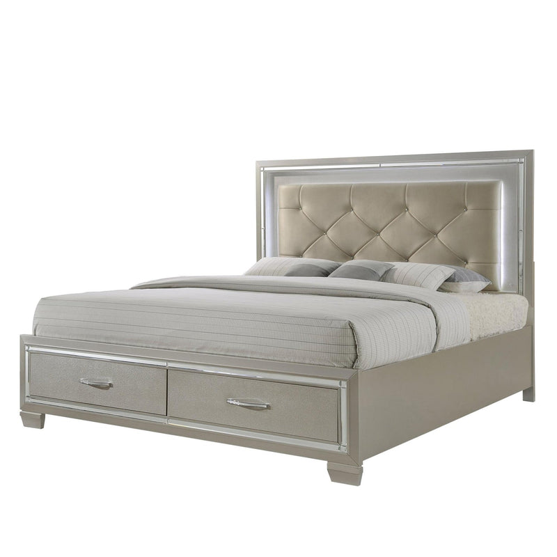 Platinum King Platform Storage Bed