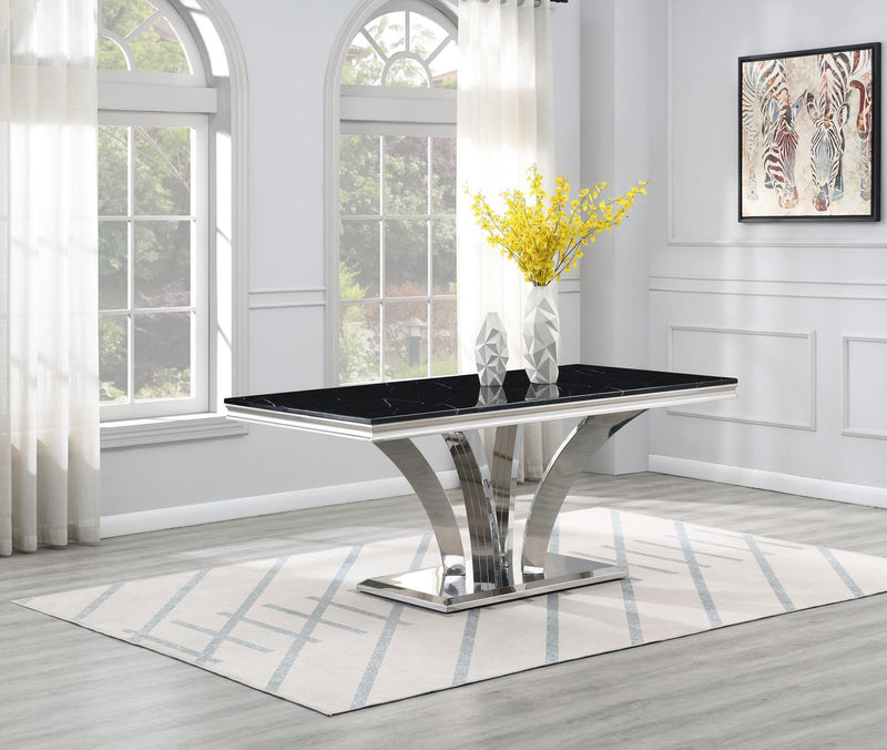 DINING TABLE (BLACK MARBLE)