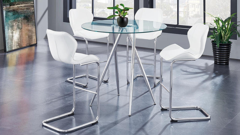5 Piece Dining Room Set (D1503BT + D1446BS-WH)
