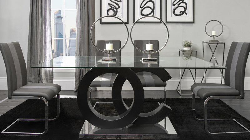 5 Piece Dining Room Set (D2207DT+D915DC-GRY)