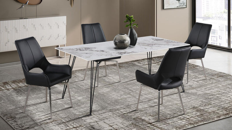 5 Piece Dining Room Set (D90102DT+D4878NDC-BL)