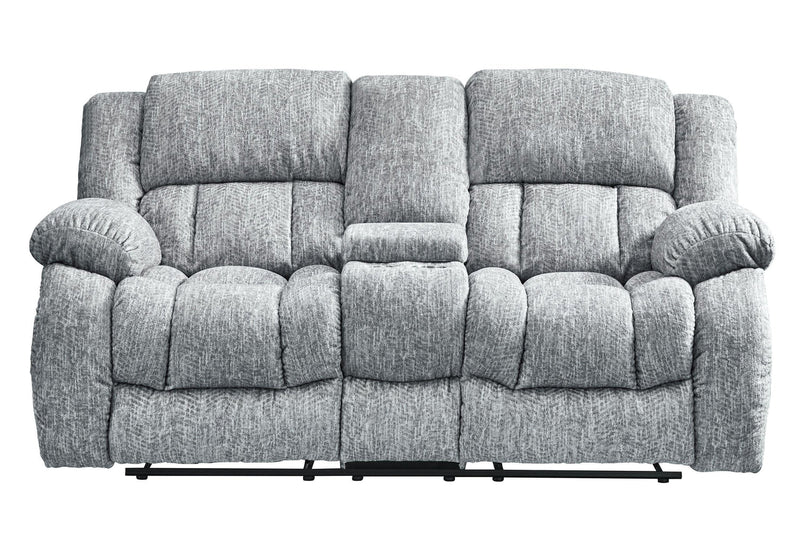 U250 GREY CONSOLE RECLINING LOVESEAT