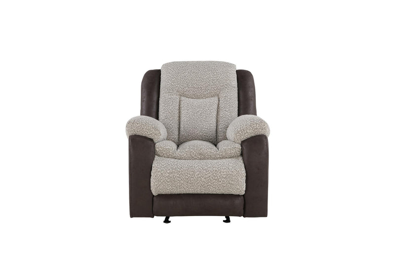 U4377 GREY/BROWN GLIDER RECLINER