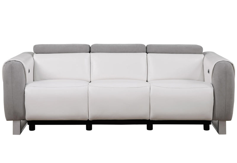U8520 BLANCHE WHITE/GREY F06 POWER RECLINING SOFA