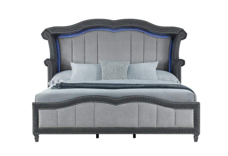VANNA DARK GREY KING BED