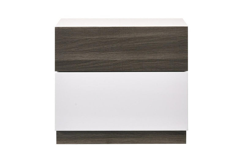 J&M Furniture Sanremo Night Stand in Walnut Veneer