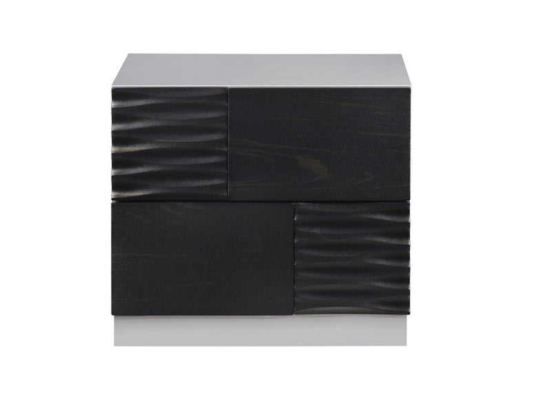 J&M Furniture Tribeca Nightstand in Black
