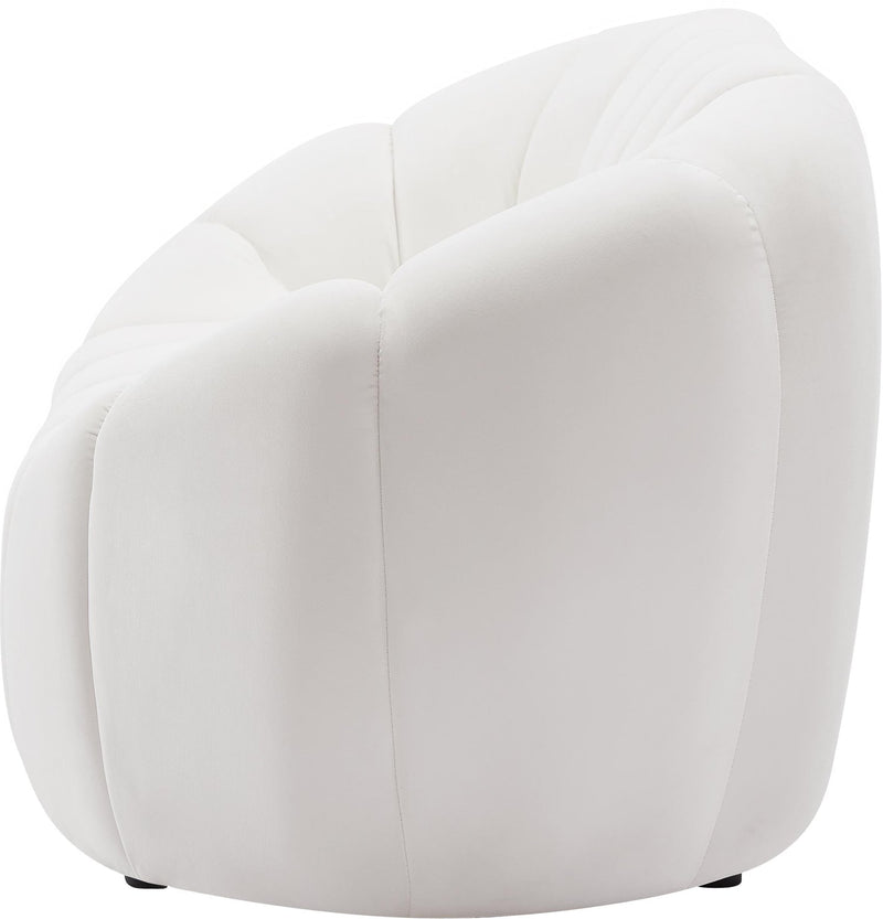 Elijah Cream Velvet Sofa