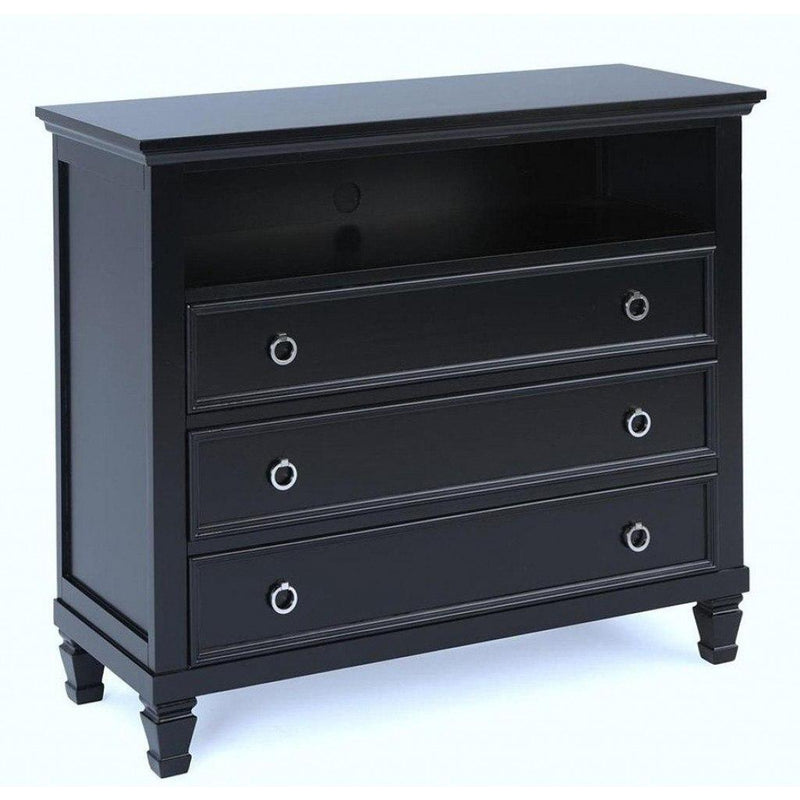 New Classic Tamarack 3-Drawer Media Chest in Black