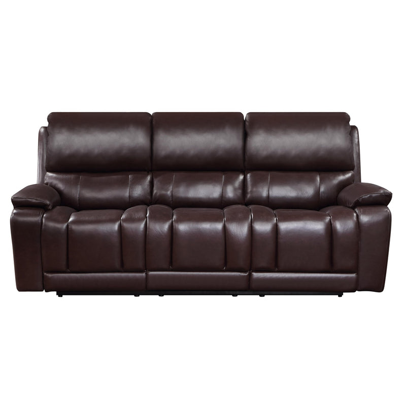 CICERO SOFA W/ PWR FR & HR -BROWN