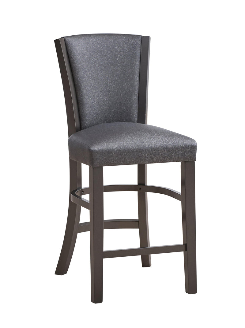 PLATINA COUNTER CHAIR-GLITTER GRAY