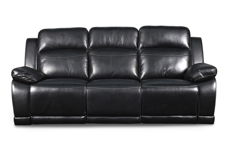 VEGA DUAL RECLINER SOFA - PREMIER BLACK