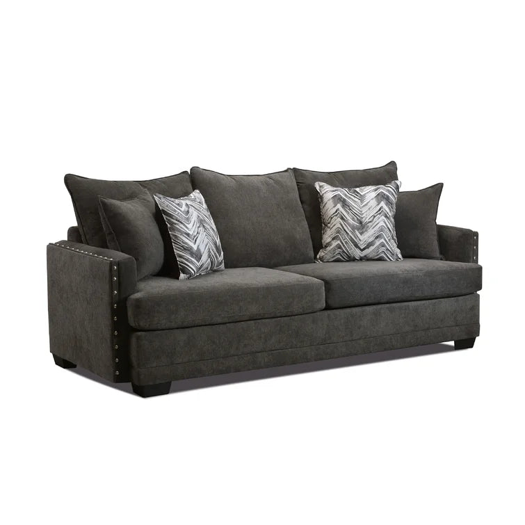 1680 Sofa & Loveseat /nailhead trim Livingroom set