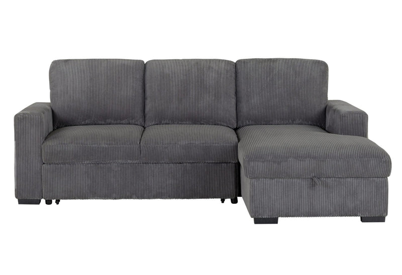 U2660 Grey L Sectional Pullout