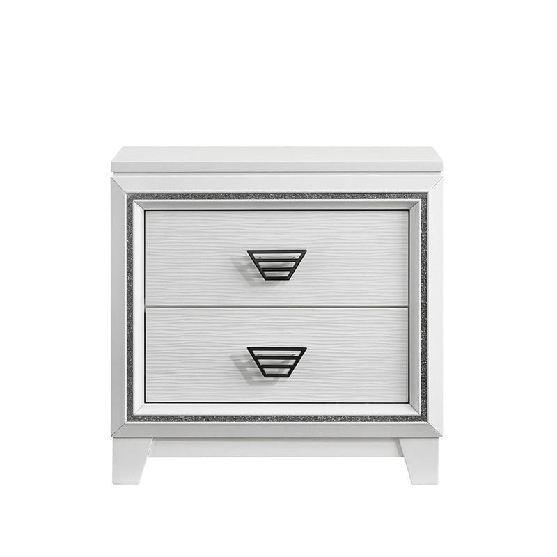 Elements International Moondance Nightstand in White
