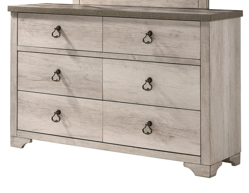 Crown Mark Patterson Dresser in Driftwood Grey