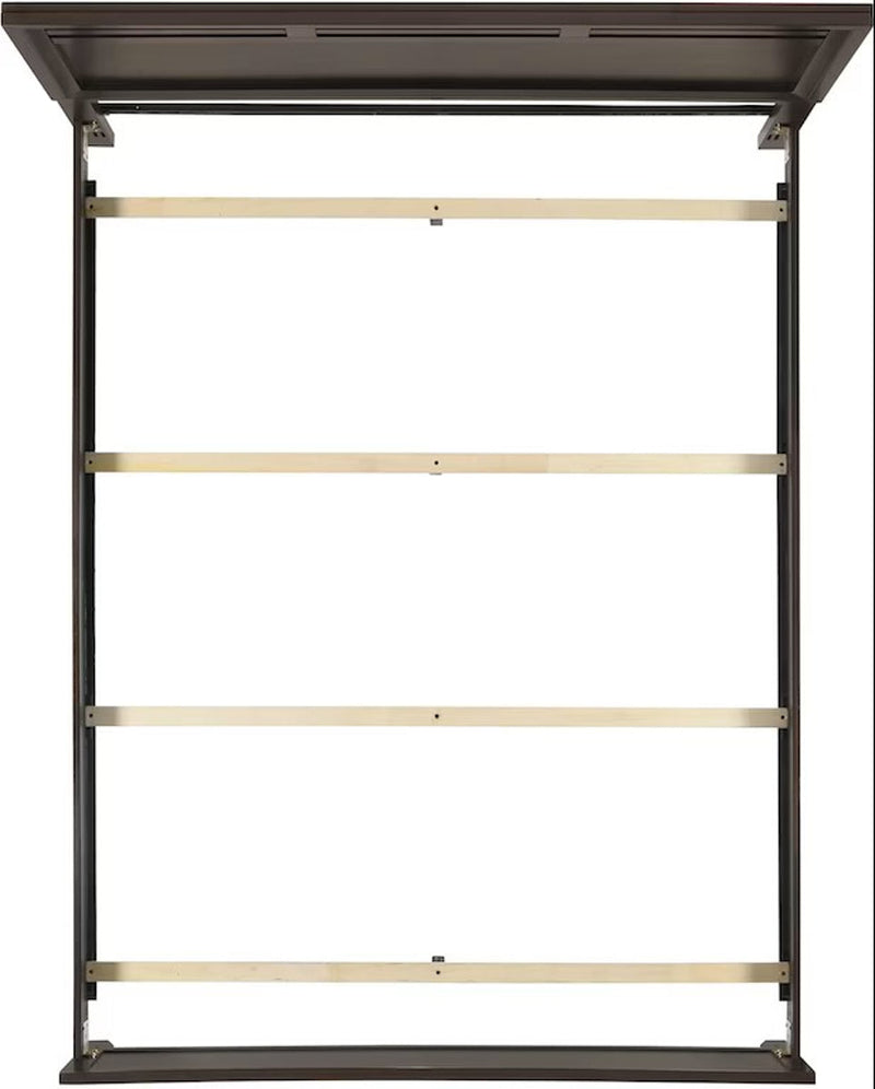 Elements International Beaumont Twin Panel Bed in Merlot