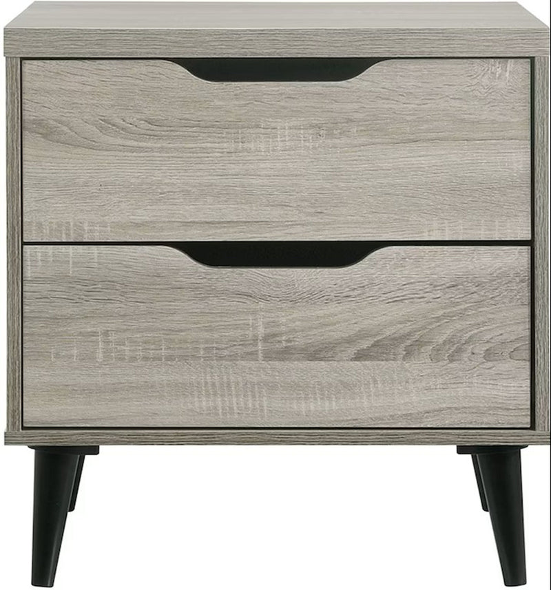 Elements International Ernesto Nightstand in Grey