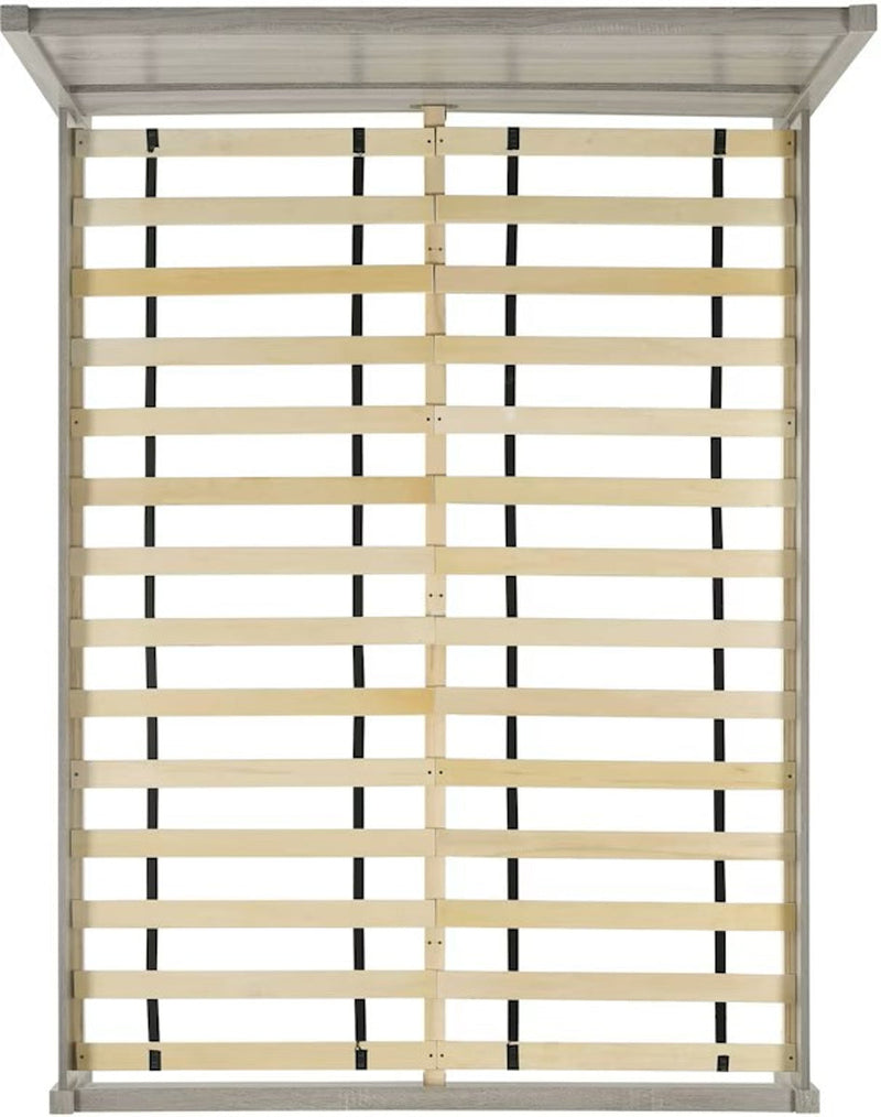 Elements International Ernesto Queen Panel Bed in Grey