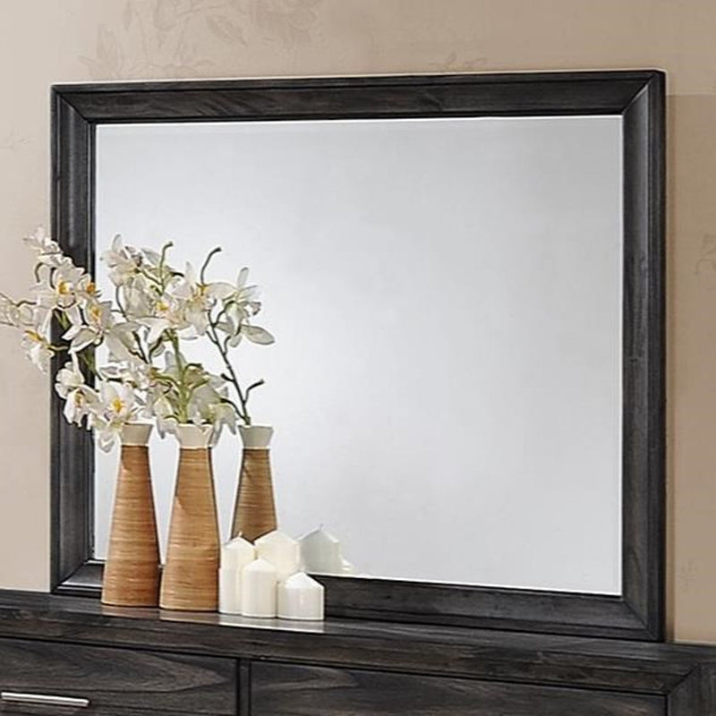 Crown Mark Jaymes Mirror in Dark Brown
