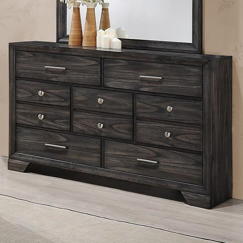 Crown Mark Jaymes Dresser in Dark Brown