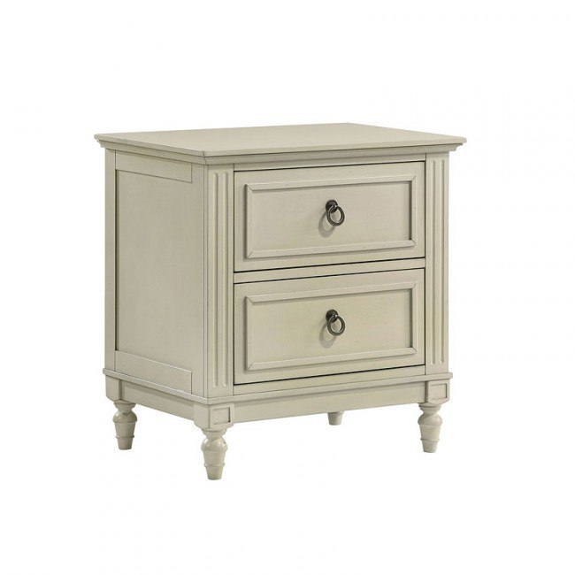 Elements International Gianna Youth Nightstand in White