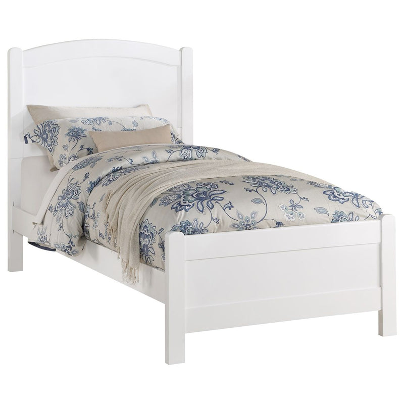 Crown Mark Helene Twin Panel Bed in White