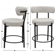 Steve Silver Maya White 24 Inch Counter Stool