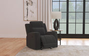 Coaster Furniture Brentwood Dark Charcoal Grey Recliner Chair