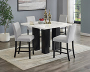 Crown Mark Parkside Black White Counter Height Table