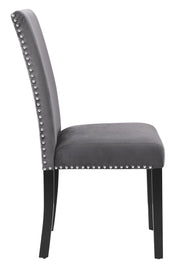 New Classic Furniture Celeste Black Gray 5pc Round Dining Room Set