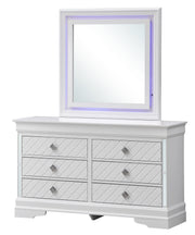 Glory Furniture Verona Sleek Silver Champagne Dresser And Mirror