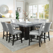 Steve Silver Camila Gray Black 9pc Counter Height Set