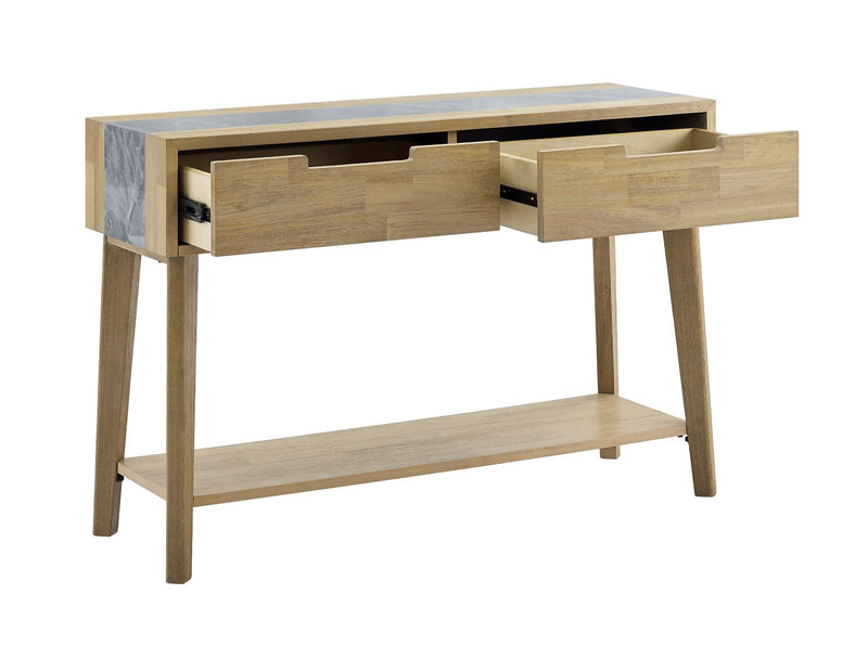 Steve Silver Calgary Natural Sintered Stone Sofa Table