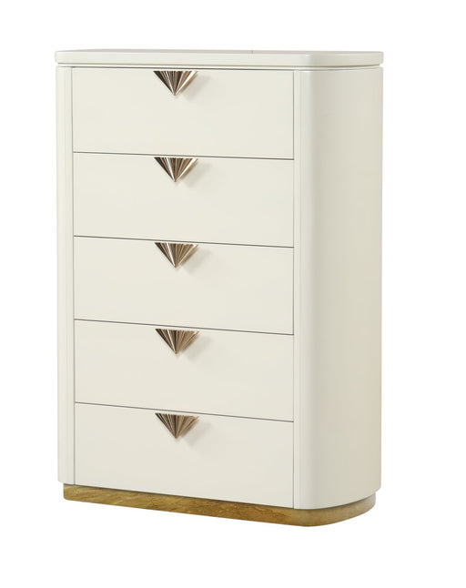 Galaxy Home La Pierre Cream 5 Drawer Chest