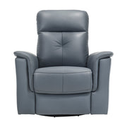 Home Elegance Bristow Blue Gray Swivel Glider Reclining Chair