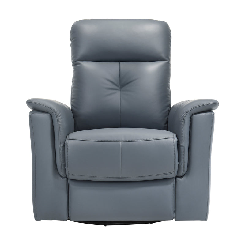 Home Elegance Bristow Blue Gray Swivel Glider Reclining Chair