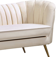 Meridian Furniture Margo Pink Velvet Loveseat