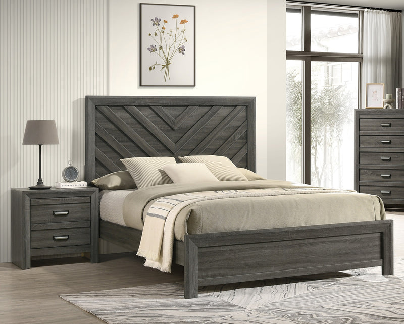 Crown Mark Valor Grey Night Stand