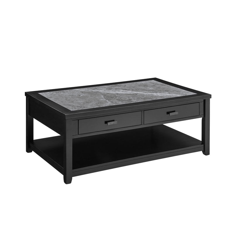 Steve Silver Garvine Black Gray Coffee Table