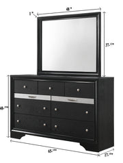 Crown Mark Regata Black Dresser