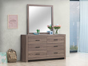 Coaster Furniture Brantford Barrel Oak Dresser And Mirror