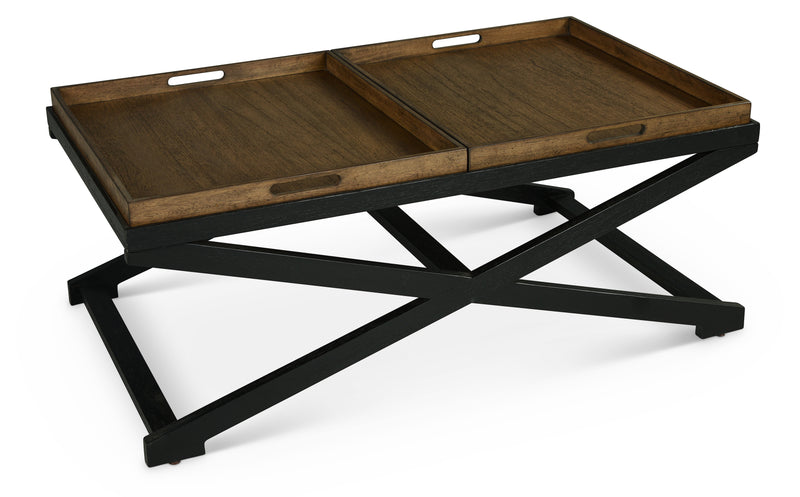 Steve Silver Topeka Brown Walnut Cocktail Table