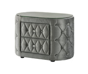 Crown Mark Voltare Grey Night Stand
