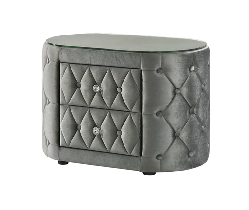 Crown Mark Voltare Grey Night Stand