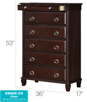 Glory Furniture Triton Cappuccino Chest