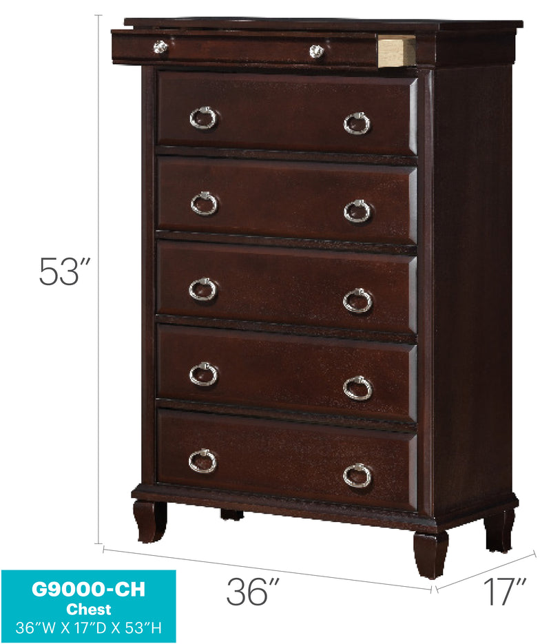 Glory Furniture Triton Cappuccino Chest