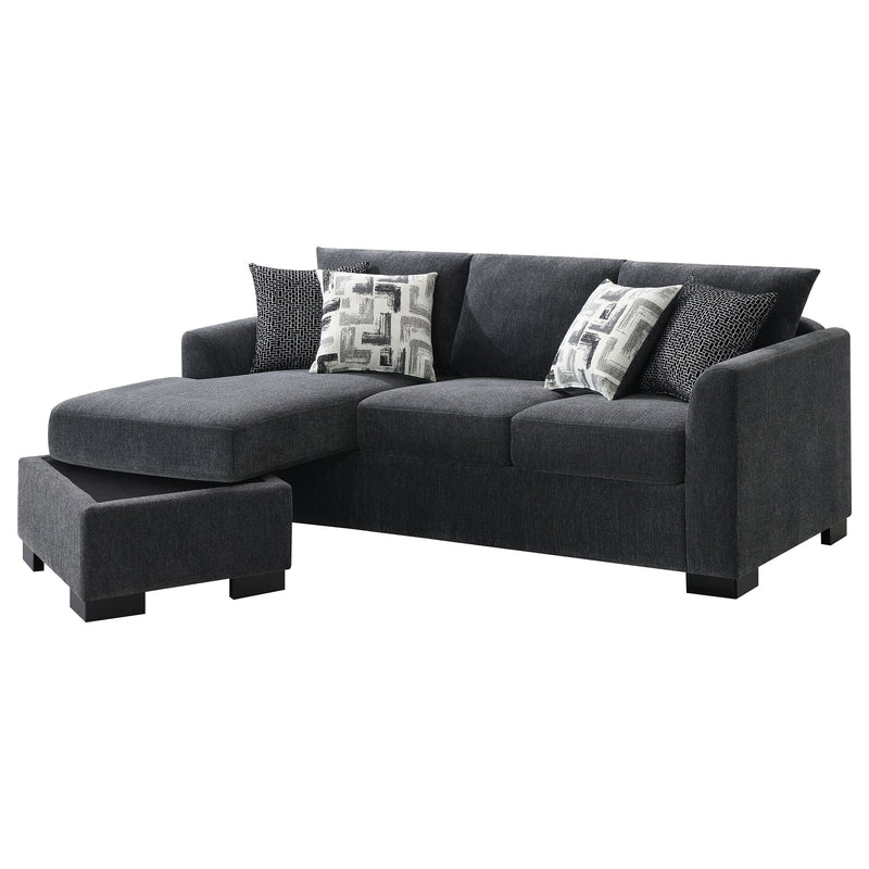 Coaster Furniture Storey Grey Sleeper Sectional